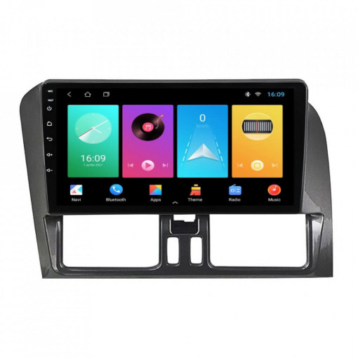 Navigatie dedicata cu Android Volvo XC60 I 2014 - 2017, 1GB RAM, Radio GPS Dual Zone, Display HD 9" Touchscreen, Internet Wi-Fi, Bluetooth, MirrorLink, USB, Waze