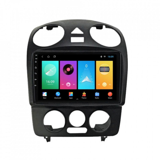 Navigatie dedicata cu Android VW New Beetle 2004 - 2011, 1GB RAM, Radio GPS Dual Zone, Display HD IPS 9" Touchscreen, Internet Wi-Fi, Bluetooth, MirrorLink, USB