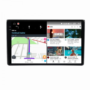 Navigatie dedicata cu Android Audi A4 (B6, B7) 2000 - 2008, 12GB RAM, Radio GPS Dual Zone, Display 2K QLED 9.5" Touchscreen, Internet Wi-Fi si slot SIM 4G, Bluetooth, MirrorLink, USB, Waze 99340