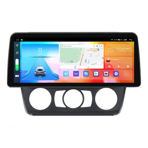 Navigatie dedicata cu Android BMW Seria 1 (E81 / E87) 2007 - 2013, clima manuala, 8GB RAM, Radio GPS Dual Zone, Display QLED 12.3" Touchscreen, Internet Wi-Fi si slot SIM 4G, Bluetooth, MirrorLink, USB