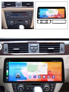 Navigatie dedicata cu Android BMW Seria 3 (E90) 2004 - 2013, 8GB RAM, Radio GPS Dual Zone, Display QLED 12.3" Touchscreen, Internet Wi-Fi si slot SIM 4G, Bluetooth, MirrorLink, USB 100299180