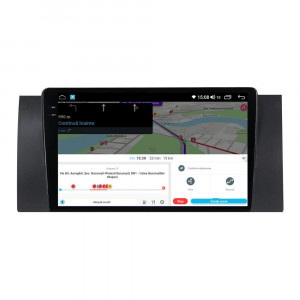 Navigatie dedicata cu Android BMW X5 (E53) 2000 - 2006, 8GB RAM, Radio GPS Dual Zone, Display 2K QLED 9.5" Touchscreen, Internet Wi-Fi si slot SIM 4G, Bluetooth, MirrorLink, USB, Waze 112350
