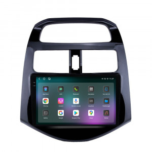 Navigatie dedicata cu Android Chevrolet Spark 2009 - 2015, 12GB RAM, Radio GPS Dual Zone, Display 2K QLED 9.5" Touchscreen, Internet Wi-Fi si slot SIM 4G, Bluetooth, MirrorLink, USB, Waze 96530