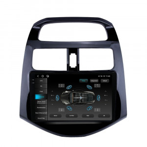 Navigatie dedicata cu Android Chevrolet Spark 2009 - 2015, 12GB RAM, Radio GPS Dual Zone, Display 2K QLED 9.5" Touchscreen, Internet Wi-Fi si slot SIM 4G, Bluetooth, MirrorLink, USB, Waze 98450