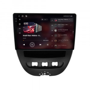 Navigatie dedicata cu Android Citroen C1 I 2005 - 2014, 12GB RAM, Radio GPS Dual Zone, Display 2K QLED 10.36" Touchscreen, Internet Wi-Fi si slot SIM 4G, Bluetooth, MirrorLink, USB, Waze 95940