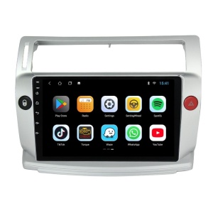 Navigatie dedicata cu Android Citroen C4 I 2004 - 2009, 2GB RAM, Radio GPS Dual Zone, Display HD QLED 9" Touchscreen, Internet Wi-Fi si slot SIM 4G, Bluetooth, MirrorLink, USB 100270140