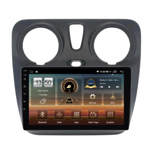 Navigatie dedicata cu Android Dacia Dokker dupa 2012, 8GB RAM, Radio GPS Dual Zone, Display HD QLED 9" Touchscreen, Internet Wi-Fi si slot SIM 4G, Bluetooth, MirrorLink, USB
