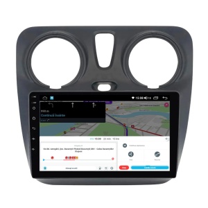 Navigatie dedicata cu Android Dacia Lodgy dupa 2012, 2GB RAM, Radio GPS Dual Zone, Display HD QLED 9" Touchscreen, Internet Wi-Fi si slot SIM 4G, Bluetooth, MirrorLink, USB 100291680