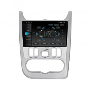 Navigatie dedicata cu Android Dacia Logan I 2008 - 2013, 12GB RAM, Radio GPS Dual Zone, Display 2K QLED 9.5" Touchscreen, Internet Wi-Fi si slot SIM 4G, Bluetooth, MirrorLink, USB, Waze 97710