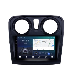 Navigatie dedicata cu Android Dacia Sandero II 2012 - 2020, 2GB RAM, Radio GPS Dual Zone, Display HD QLED 9" Touchscreen, Internet Wi-Fi si slot SIM 4G, Bluetooth, MirrorLink, USB