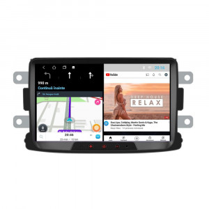 Navigatie dedicata cu Android Dacia Sandero II 2012 - 2020, 2GB RAM, Radio GPS Dual Zone, Display HD 8'' Touchscreen, Internet Wi-Fi, Bluetooth, MirrorLink, USB, Waze 101040