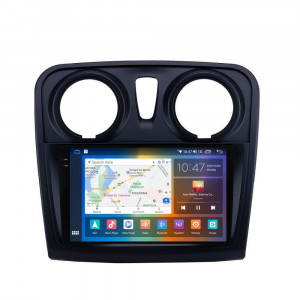 Navigatie dedicata cu Android Dacia Sandero II 2012 - 2020, 8GB RAM, Radio GPS Dual Zone, Display 2K QLED 9.5" Touchscreen, Internet Wi-Fi si slot SIM 4G, Bluetooth, MirrorLink, USB, Waze 106130
