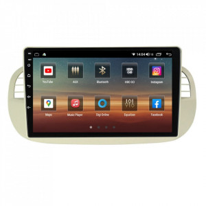 Navigatie dedicata cu Android Fiat 500 2007 - 2015, gri, 6GB 27620