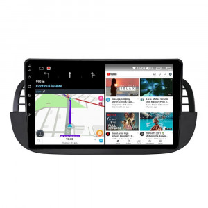 Navigatie dedicata cu Android Fiat 500 2007 - 2015, negru, 6GB 58070