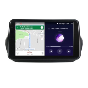 Navigatie dedicata cu Android Fiat Fiorino 2007 - 2021, 4GB RAM, Radio GPS Dual Zone, Display HD QLED 9" Touchscreen, Internet Wi-Fi si slot SIM 4G, Bluetooth, MirrorLink, USB 100270260