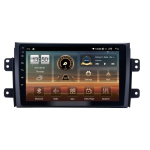 Navigatie dedicata cu Android Fiat Sedici 2006 - 2015, 2GB RAM, Radio GPS Dual Zone, Display HD QLED 9" Touchscreen, Internet Wi-Fi si slot SIM 4G, Bluetooth, MirrorLink, USB 100257780