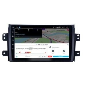 Navigatie dedicata cu Android Fiat Sedici 2006 - 2015, 4GB RAM, Radio GPS Dual Zone, Display HD QLED 9" Touchscreen, Internet Wi-Fi si slot SIM 4G, Bluetooth, MirrorLink, USB 100266870