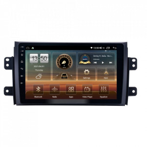 Navigatie dedicata cu Android Fiat Sedici 2006 - 2015, 6GB RAM, Radio GPS Dual Zone, Display HD QLED 9" Touchscreen, Internet Wi-Fi si slot SIM 4G, Bluetooth, MirrorLink, USB