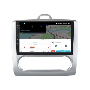Navigatie dedicata cu Android Ford Focus II 2004 - 2011, clima automata, 2GB RAM, Radio GPS Dual Zone, Display HD QLED 9" Touchscreen, Internet Wi-Fi si slot SIM 4G, Bluetooth, MirrorLink, USB 100290720