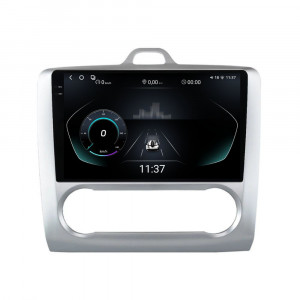 Navigatie dedicata cu Android Ford Focus II 2004 - 2011, clima automata, 12GB RAM, Radio GPS Dual Zone, Display 2K QLED 9.5" Touchscreen, Internet Wi-Fi si slot SIM 4G, Bluetooth, MirrorLink, USB, Waze 95610