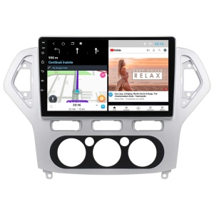 Navigatie dedicata cu Android Ford Mondeo IV 2007 - 2011, clima manuala, 1GB RAM, Radio GPS Dual Zone, Display HD IPS 10" Touchscreen, Internet Wi-Fi, Bluetooth, MirrorLink, USB 100508880