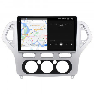 Navigatie dedicata cu Android Ford Mondeo IV 2007 - 2011, clima manuala, 4GB RAM, Radio GPS Dual Zone, Display 2K QLED 10.36" Touchscreen, Internet Wi-Fi si slot SIM 4G, Bluetooth, MirrorLink, USB, Waze 103950