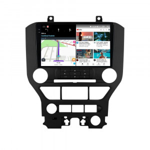 Navigatie dedicata cu Android Ford Mustang 2014 - 2021 fara navigatie originala, 4GB RAM, Radio GPS Dual Zone, Display 2K QLED 9.5" Touchscreen, Internet Wi-Fi si slot SIM 4G, Bluetooth, MirrorLink, USB, Waze 109510