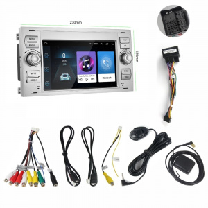 Navigatie dedicata cu Android Ford Transit 2006 - 2014, gri, 2GB RAM, Radio GPS Dual Zone, Display HD 7" Touchscreen, Internet Wi-Fi, Bluetooth, MirrorLink, USB 113190