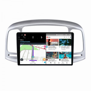 Navigatie dedicata cu Android Hyundai Accent III 2005 - 2010, 8GB RAM, Radio GPS Dual Zone, Display 2K QLED 9.5" Touchscreen, Internet Wi-Fi si slot SIM 4G, Bluetooth, MirrorLink, USB, Waze 110160