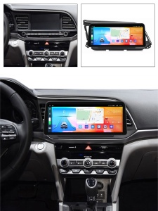 Navigatie dedicata cu Android Hyundai Elantra VI 2019 - 2020, 4GB RAM, Radio GPS Dual Zone, Display QLED 12.3" Touchscreen, Internet Wi-Fi si slot SIM 4G, Bluetooth, MirrorLink, USB 100298910