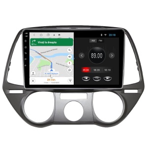 Navigatie dedicata cu Android Hyundai i20 2008 - 2012, clima manuala, 2GB RAM, Radio GPS Dual Zone, Display HD IPS 9" Touchscreen, Internet Wi-Fi, Bluetooth, MirrorLink, USB 100521360