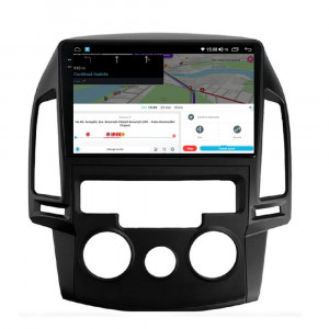 Navigatie dedicata cu Android Hyundai i30 2007 - 2012, clima manuala, 4GB RAM, Radio GPS Dual Zone, Display 2K QLED 9.5" Touchscreen, Internet Wi-Fi si slot SIM 4G, Bluetooth, MirrorLink, USB, Waze 111810