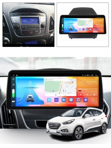 Navigatie dedicata cu Android Hyundai ix35 2009 - 2015, 8GB RAM, Radio GPS Dual Zone, Display QLED 12.3" Touchscreen, Internet Wi-Fi si slot SIM 4G, Bluetooth, MirrorLink, USB 100299270