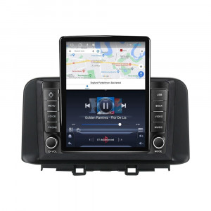 Navigatie dedicata cu Android Hyundai Kona dupa 2017, 1GB RAM, Radio GPS Dual Zone, Touchscreen IPS 9.7" HD tip Tesla, Internet Wi-Fi, Bluetooth, MirrorLink, USB, Waze 95280