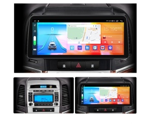Navigatie dedicata cu Android Hyundai Santa Fe II 2006 - 2012, 8GB RAM, Radio GPS Dual Zone, Display QLED 12.3" Touchscreen, Internet Wi-Fi si slot SIM 4G, Bluetooth, MirrorLink, USB 100299240