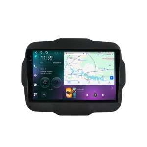 Navigatie dedicata cu Android Jeep Renegade dupa 2014, 12GB RAM, Radio GPS Dual Zone, Display 2K QLED 9.5" Touchscreen, Internet Wi-Fi si slot SIM 4G, Bluetooth, MirrorLink, USB, Waze 95730