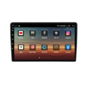 Navigatie dedicata cu Android Jeep Wrangler III (JK) 2011 - 2015, 8GB RAM, Radio GPS Dual Zone, Display HD QLED 10" Touchscreen, Internet Wi-Fi si slot SIM 4G, Bluetooth, MirrorLink, USB 100008140