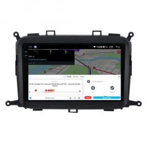Navigatie dedicata cu Android Kia Carens IV 2013 - 2018, 8GB RAM, Radio GPS Dual Zone, Display 2K QLED 9.5" Touchscreen, Internet Wi-Fi si slot SIM 4G, Bluetooth, MirrorLink, USB, Waze 112820