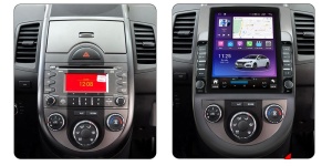 Navigatie dedicata cu Android Kia Soul 2009 - 2013, 4GB RAM, Radio GPS Dual Zone, Touchscreen IPS 9.7" HD tip Tesla, Internet Wi-Fi si slot SIM 4G, Bluetooth, MirrorLink, USB 100295820