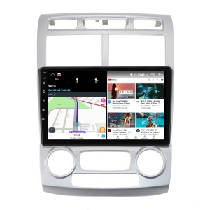 Navigatie dedicata cu Android KIA Sportage 2004 - 2010 fabricata in Coreea, clima automata, 2GB RAM, Radio GPS Dual Zone, Display HD QLED 9" Touchscreen, Internet Wi-Fi si slot SIM 4G, Bluetooth, MirrorLink, USB 100274760