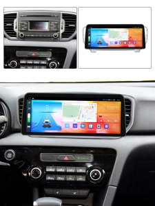 Navigatie dedicata cu Android KIA Sportage 2016 - 2018, 4GB RAM, Radio GPS Dual Zone, Display QLED 12.3" Touchscreen, Internet Wi-Fi si slot SIM 4G, Bluetooth, MirrorLink, USB 100298730