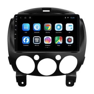 Navigatie dedicata cu Android Mazda 2 2007 - 2014, 1GB RAM, Radio GPS Dual Zone, Display HD IPS 9" Touchscreen, Internet Wi-Fi, Bluetooth, MirrorLink, USB 100479540