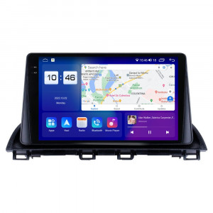 Navigatie dedicata cu Android Mazda 3 2013 - 2019, 4GB RAM, Radio GPS Dual Zone, Display 2K QLED 9.5" Touchscreen, Internet Wi-Fi si slot SIM 4G, Bluetooth, MirrorLink, USB, Waze 104020