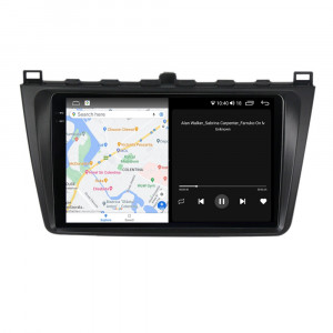 Navigatie dedicata cu Android Mazda 6 2008 - 2013, 8GB RAM, Radio GPS Dual Zone, Display 2K QLED 9.5" Touchscreen, Internet Wi-Fi si slot SIM 4G, Bluetooth, MirrorLink, USB, Waze 106370
