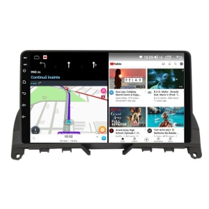 Navigatie dedicata cu Android Mercedes C-Class W204 2007 - 2011, 4GB RAM, Radio GPS Dual Zone, Display HD QLED 9" Touchscreen, Internet Wi-Fi si slot SIM 4G, Bluetooth, MirrorLink, USB 100266360