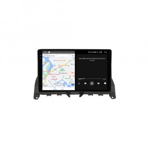 Navigatie dedicata cu Android Mercedes C-Class W204 2007 - 2011, 4GB RAM, Radio GPS Dual Zone, Display 2K QLED 9.5" Touchscreen, Internet Wi-Fi si slot SIM 4G, Bluetooth, MirrorLink, USB, Waze 104080