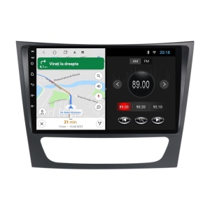 Navigatie dedicata cu Android Mercedes E-Class W211 2002 - 2009, 2GB RAM, Radio GPS Dual Zone, Display HD IPS 9" Touchscreen, Internet Wi-Fi, Bluetooth, MirrorLink, USB 100530030