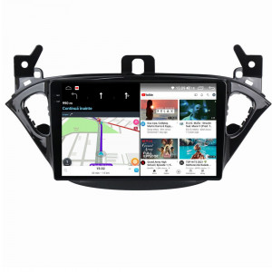 Navigatie dedicata cu Android Opel Adam 2012 - 2016, 12GB RAM, Radio GPS Dual Zone, Display 2K QLED 9.5" Touchscreen, Internet Wi-Fi si slot SIM 4G, Bluetooth, MirrorLink, USB, Waze 99570