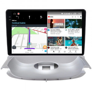Navigatie dedicata cu Android Peugeot 206 1998 - 2009, 12GB RAM, Radio GPS Dual Zone, Display 2K QLED 9.5'' Touchscreen, Internet Wi-Fi si slot SIM 4G, Bluetooth, MirrorLink, USB, Waze 99840