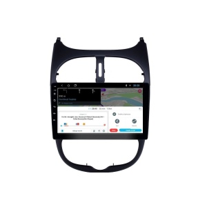 Navigatie dedicata cu Android Peugeot 206 1998 - 2009, 1GB RAM, Radio GPS Dual Zone, Display HD IPS 9" Touchscreen, Internet Wi-Fi, Bluetooth, MirrorLink, USB 100509450